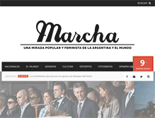 Tablet Screenshot of marcha.org.ar