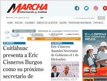 Tablet Screenshot of marcha.com.mx